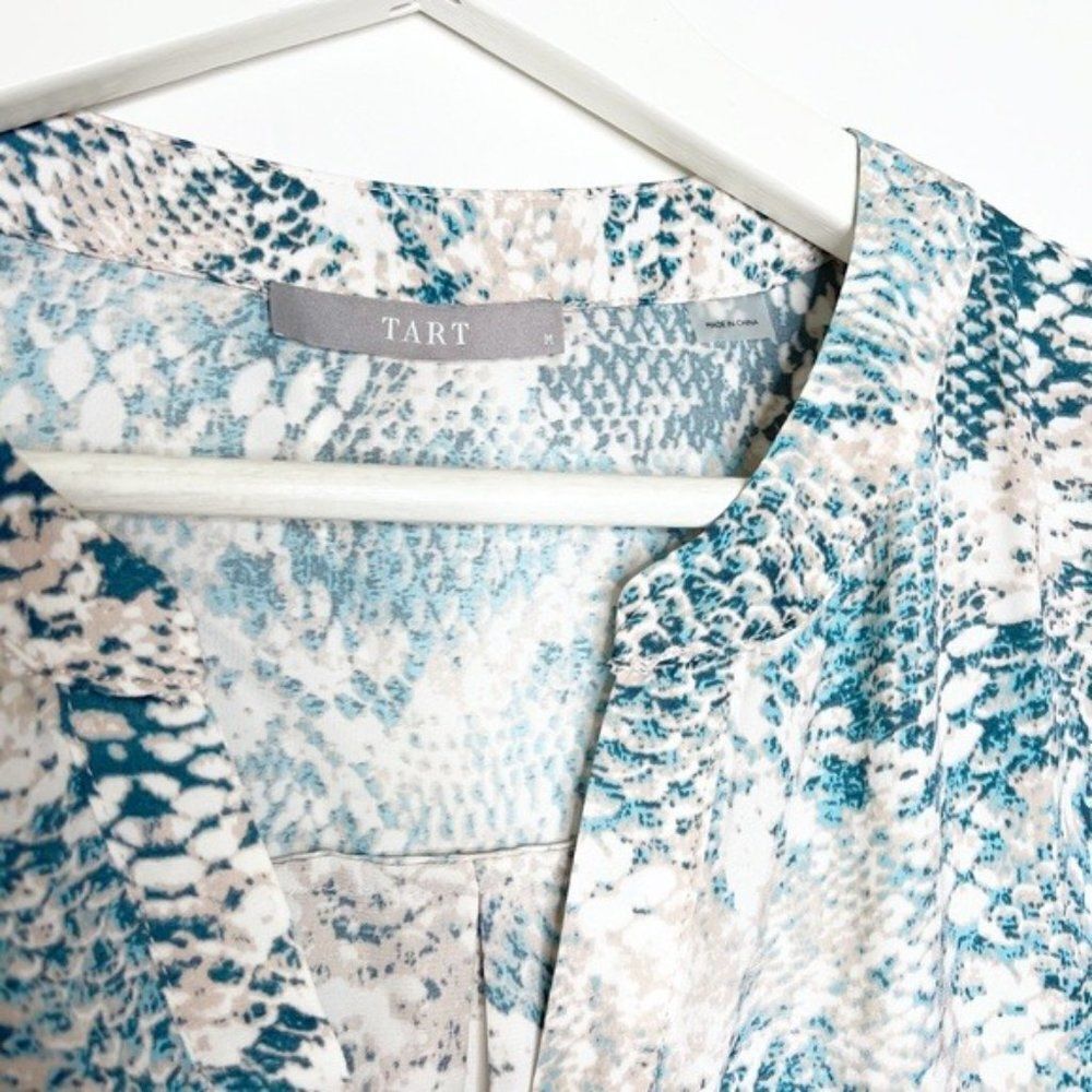 TART Liya Python Print Tie Front Blouse NWT - image 4
